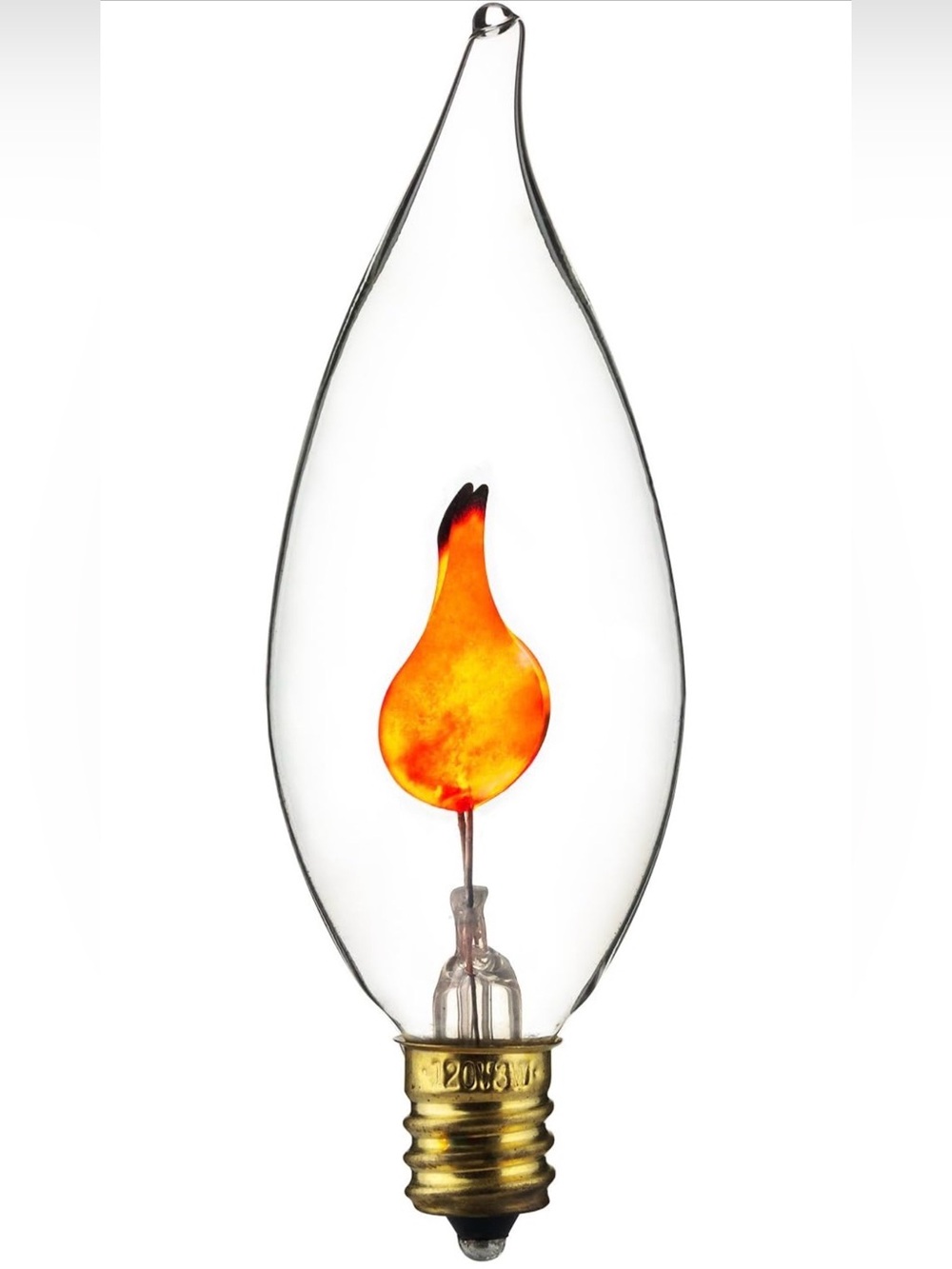 Sunlite Halloween Incandescent Chandelier Flickering Light Bulb (6-Pack) | New